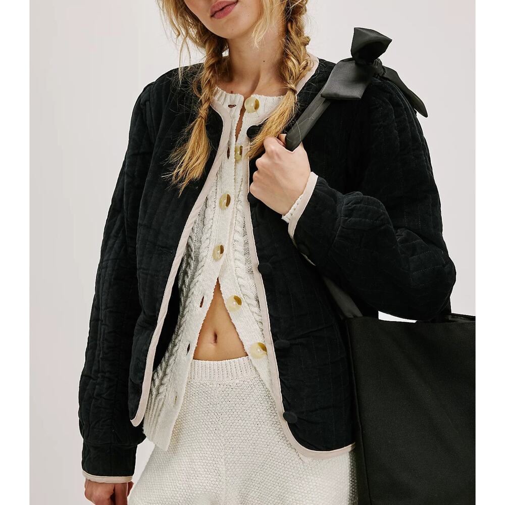 Black Quilted Jacket